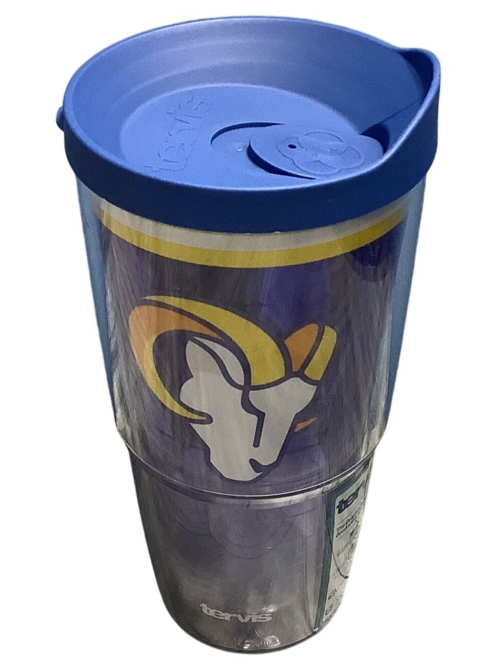 Los Angeles Rams Tervis 24oz Insulated Tumbler With Lid NFL Licensed Cold Hot